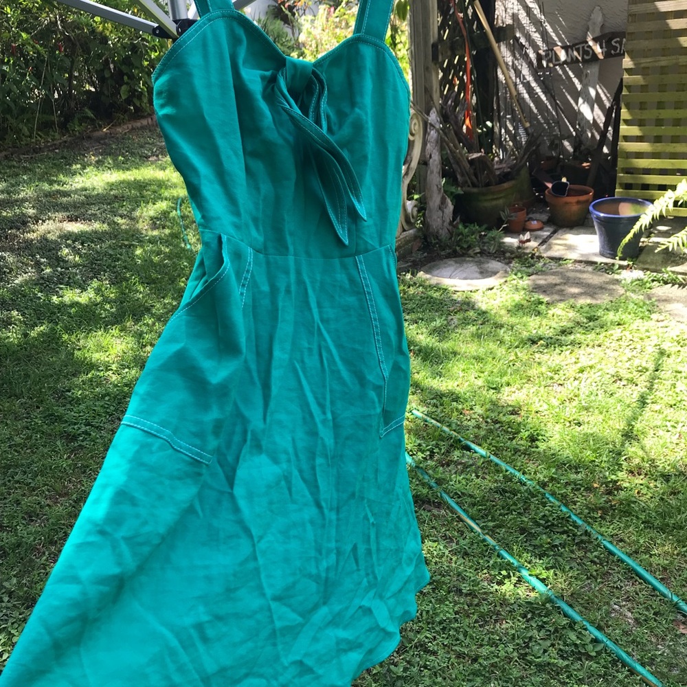 Vintage 60s style teal dress